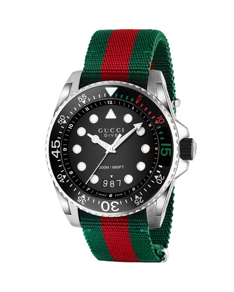 gucci dive watch nato strap|Gucci dive watch sale.